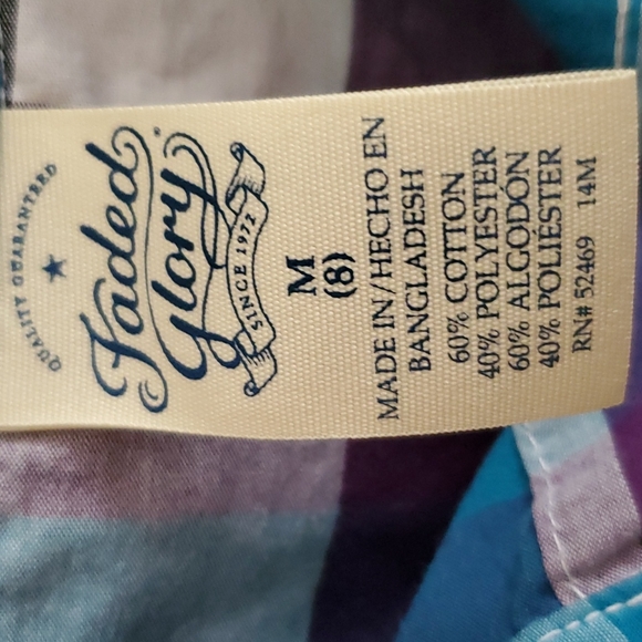Faded glory long sleeve button down boys medium - Picture 3 of 3